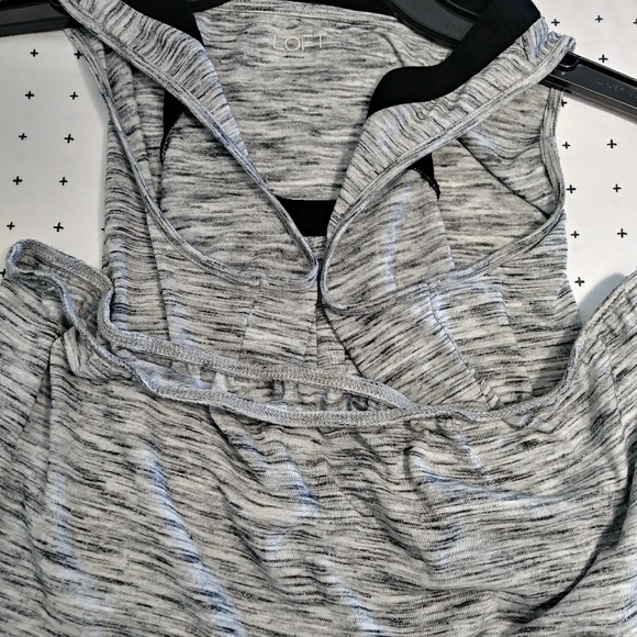 Loft grey/black top sz S - Picture 5 of 6
